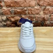 Zapatilla colegial acordonada blanco Marcel